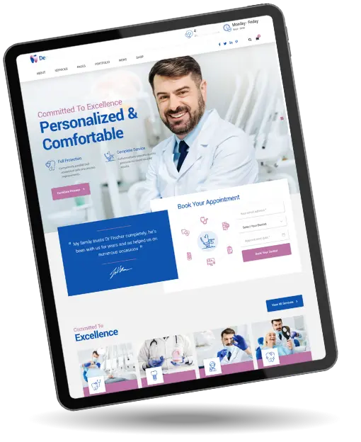 Features of My Designed Dental Websites
